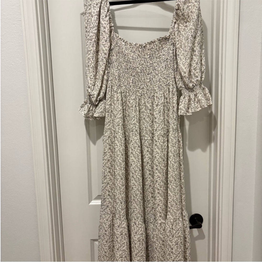 Floral Puff Sleeve Dress